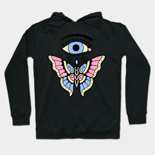 Eye and butterfly Hoodie